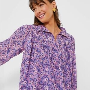Emerson Fry Purple Floral Blouse